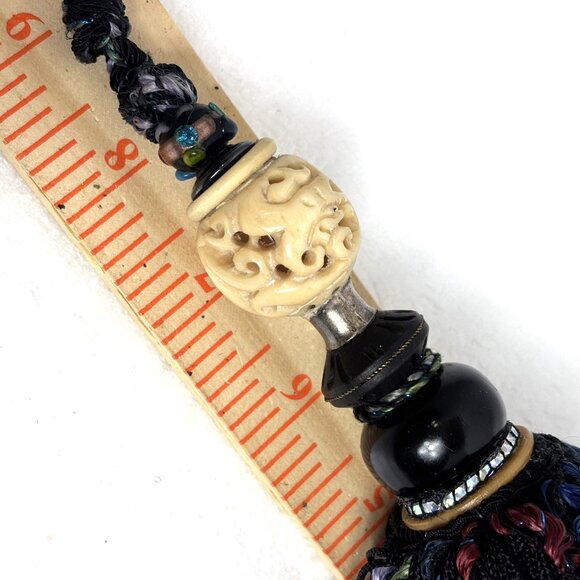 Handcrafted Beaded Curtain Tassel 14” NWT - Picture 10 of 11